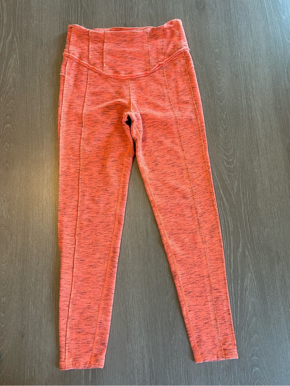 Free People Movement Hybrid High Rise Leggings Size Medium Color Papaya Punch